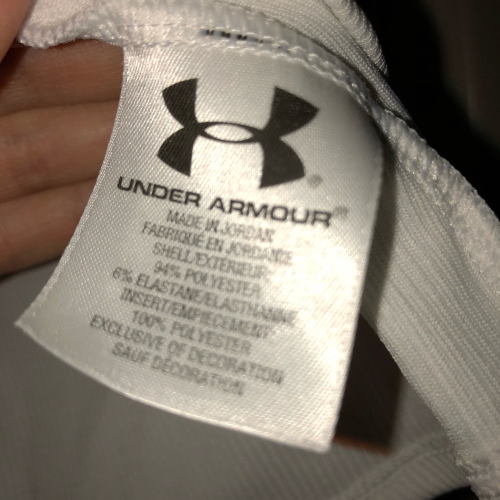 White Under Armour  Workout Tank Top - Picture 4 of 5
